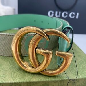 Women’s Gucci, GG supreme Marmont leather belt size 80 cm/32 inch made in Italy